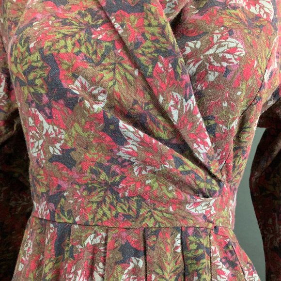 Laura Ashley | Dresses | 8s Laura Ashley Leaf Print Dress | Poshmark